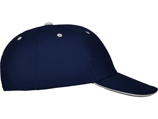 Gorras béisbol cierre velcro de algodón 260 g/m2 Panel Marino detalle 44
