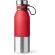 Botella de acero con acabado mate bicolor 850ml Alke Rojo