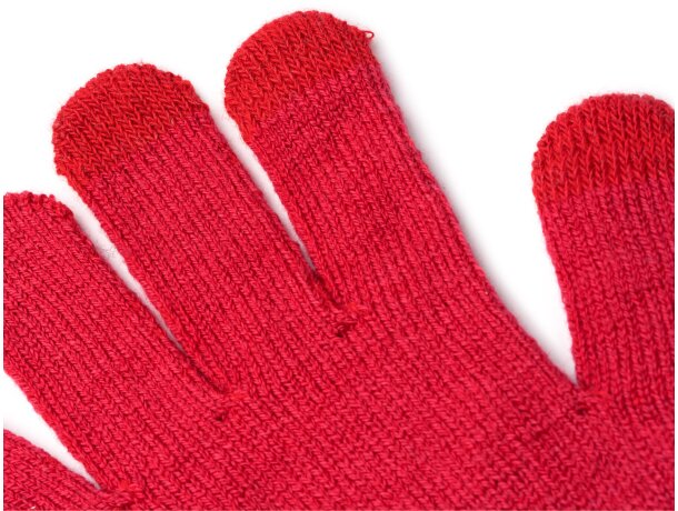 Guantes táctiles Windsor RPET con 3 dedos para pantalla Negro detalle 1
