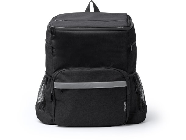 Mochila nevera Inuvik isotérmica RPET con compartimentos 22L Negro vigore detalle 4