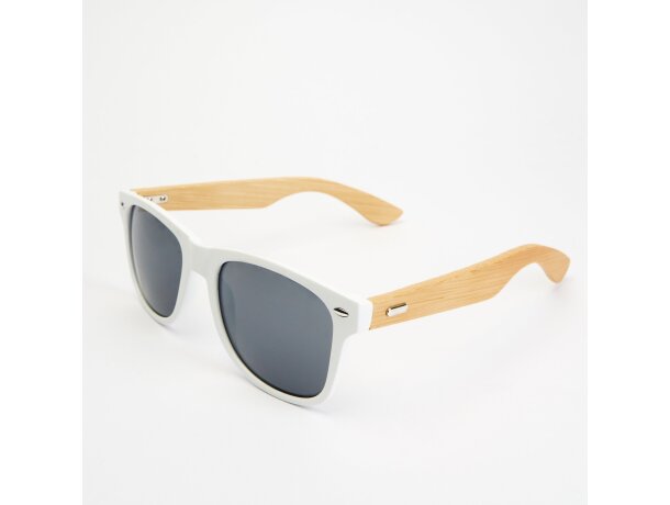 Gafas de sol con logo pc Eden Blanco detalle 4