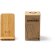 Cargador inalámbrico con soporte smartphone Gravity Bambu detalle 5