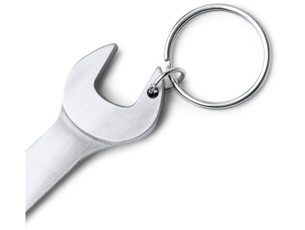 Llavero Asgar plata con abridor integrado Plata detalle 2