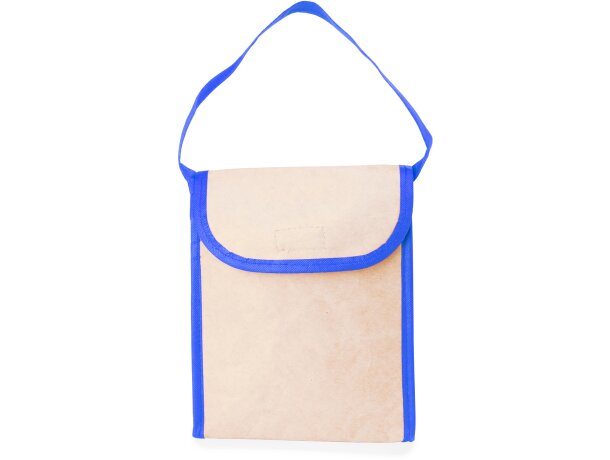 Bolsa térmica promocional con detalles de color y solapa en papel laminado 130 g/m2 Serreta Royal detalle 5