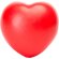 Corazón antiestrés BIKU de PU con acabado brillante Rojo detalle 4