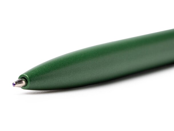 Bolígrafo Ceruti de aluminio reciclado con detalles translúcidos Blanco detalle 1