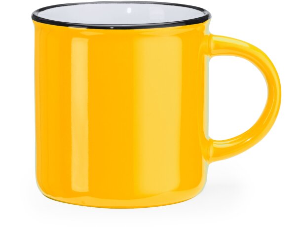 Taza JACK Amarillo/blanco detalle 10