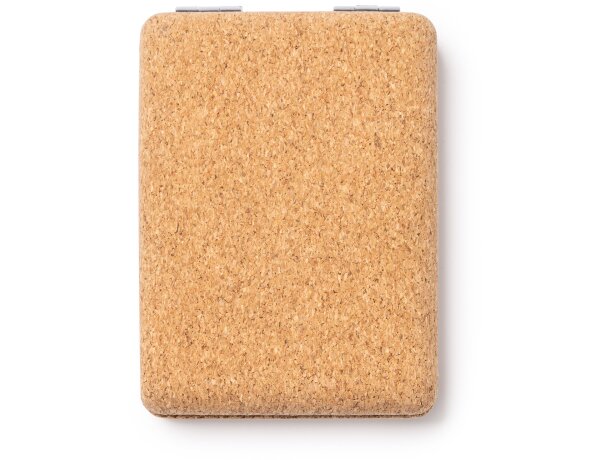 Espejos para boda Santis elegancia sostenible en corcho y metal cromado Crudo detalle 3