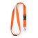Lanyard colores variados de poliéster Guest Naranja
