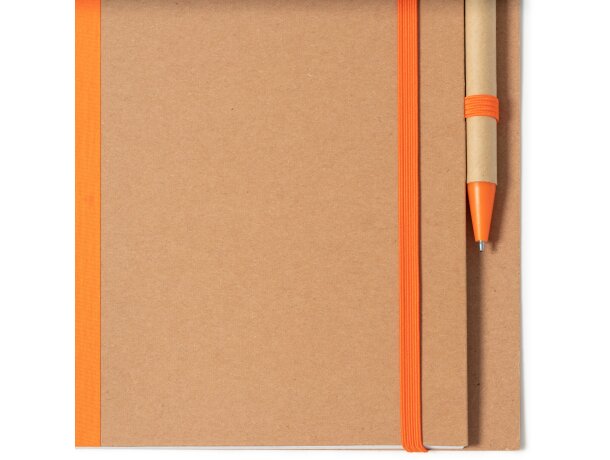 Libretas de anillas con tapa rígida cartón reciclado Negro detalle 3