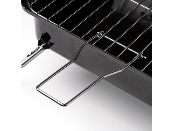 Barbacoa portátil Filet de acero inoxidable plegable Negro detalle 3