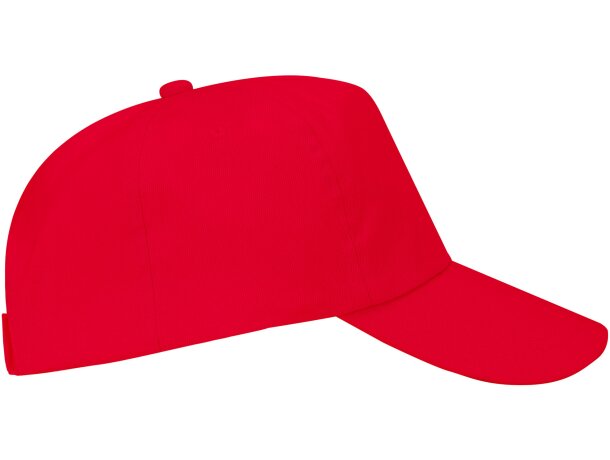 Gorras béisbol con cierre ajustable velcro de algodón 170 g/m2 Uranus Rojo detalle 32