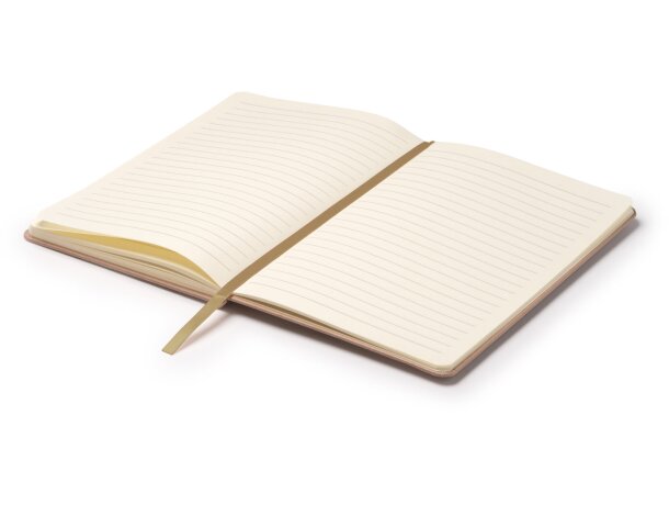 Libreta Fruti con tapas de restos de frutas recicladas Cereza detalle 1