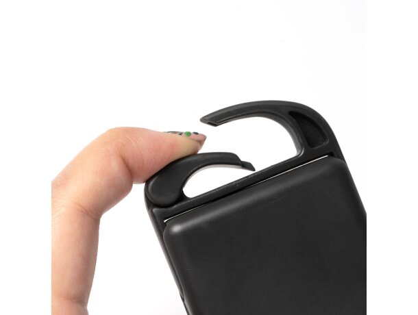 Ventilador de mano Giza con batería recargable y ABS reciclado Blanco detalle 1