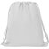 Mochila saco Zorzal poliéster 600D bolsillo cremallera cordones Blanco detalle 7