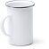 Taza Alepo blanco metal esmaltado 380 ml con sublimación Blanco detalle 3