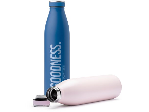 Botellas de acero inoxidable personalizadas térmica 750ml Yisel Blanco detalle 1