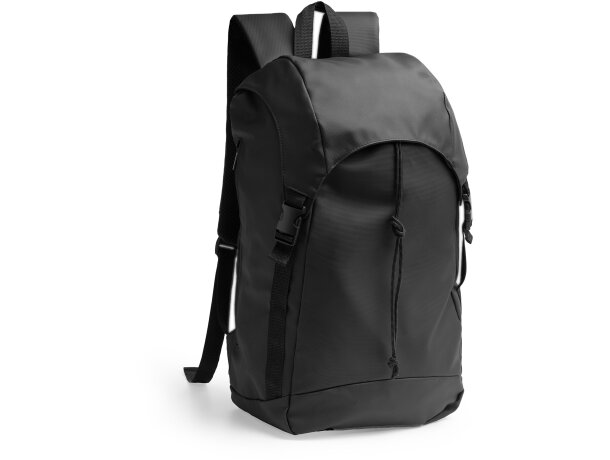 Mochila Jarvis negro en pu leather con compartimento para portátil Negro detalle 4
