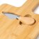 Tabla de cortar Brie bambú con cuchillo acero inoxidable Bambu detalle 3