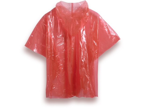 Poncho infantil Declan impermeable con capucha en RPET reciclado Blanco detalle 1