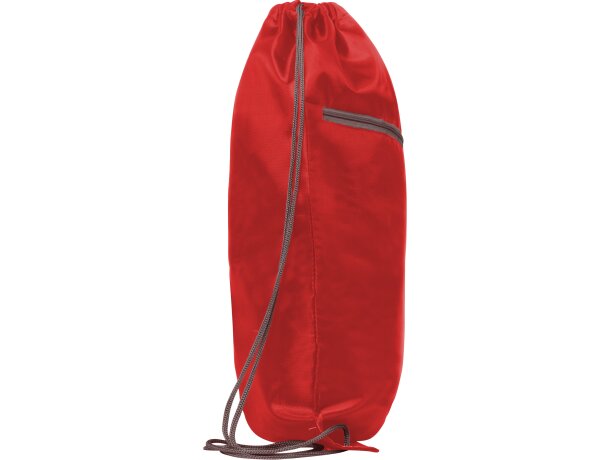 Mochila de cuerdas personalizada poliéster 70 g/m2 Ninfa Rojo detalle 23