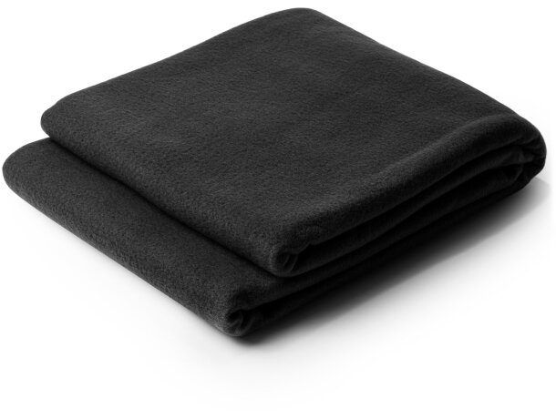 Manta polar antipilling Brandon RPET personalizada con funda Gris vigore detalle 14