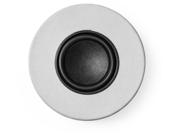 Altavoz promocional barato bluetooth rPET Custik Gris vigore detalle 1