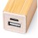 Powerbank 2200 mah de bambú Munter Crudo detalle 1