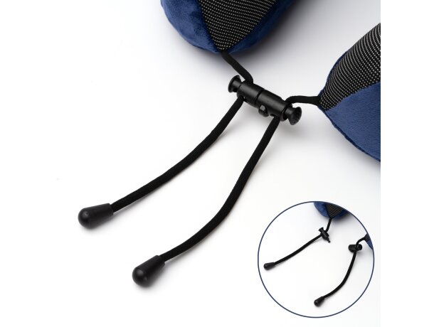 Almohadilla de viaje Destin con memoria estructural ajustable Negro detalle 1