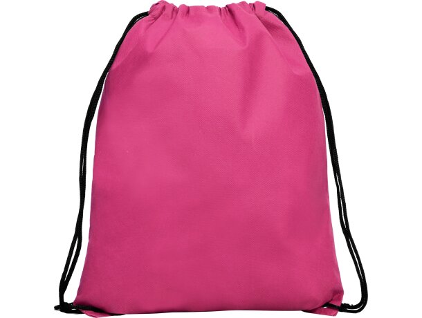 Mochila de cuerdas diversos colores non woven 80 g/m2 Calao Roseton detalle 31