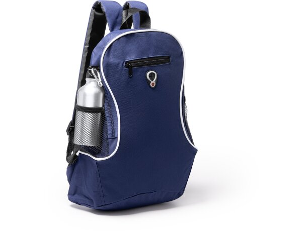 Mochila infantil deportiva poliéster Misuri Blanco detalle 3