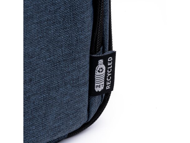 Bolsa térmica con bolsillo exterior y asa de transporte rPET Sotek Denim vigore detalle 2