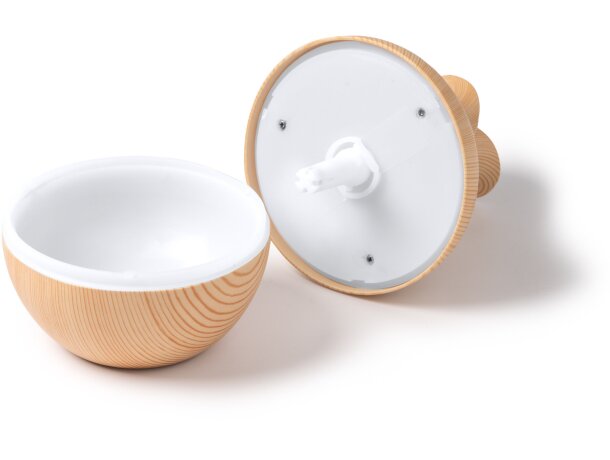 Humidificador aromaterapia Tulip con LED multicolor 130ml Crudo detalle 2