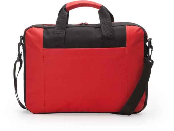Maletines para profesores Lora portadocumentos acolchado con bandolera Rojo detalle 10