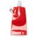Bidón plegable Zipi 400ml PET con mosquetón de aluminio Rojo