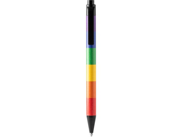 Bolígrafos originales pulsador de plástico tinta azul Sivan Multi color detalle 3