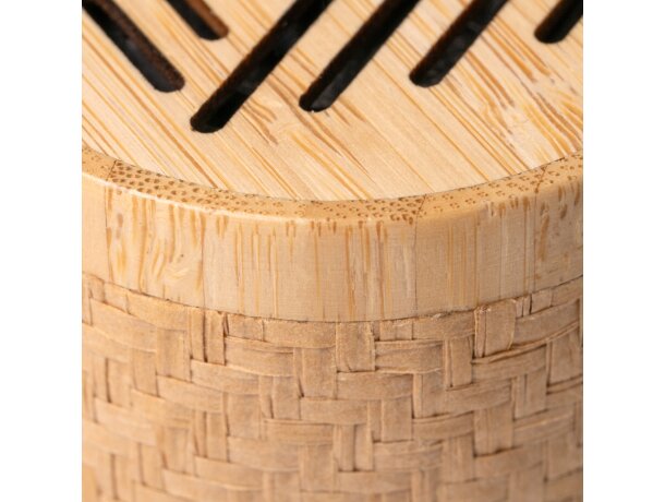 Altavoces con detalles en madera Trigox Crudo detalle 1
