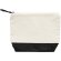 Neceser multiusos unisex algodón 280 g/m2 Doel Crudo/negro detalle 6