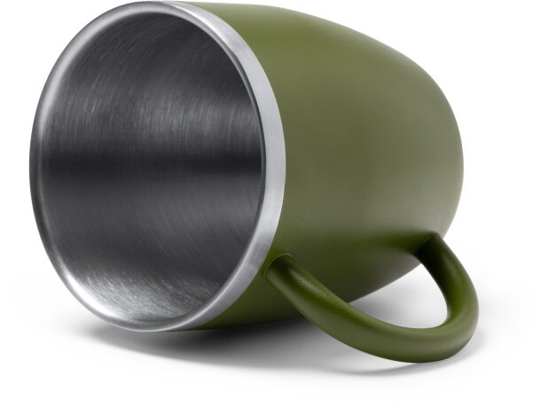 Taza térmica Bany 300ml acero inoxidable doble pared Blanco detalle 1