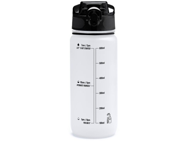 Bidón Rigon 750ml PCTG con asa e indicador de hidratación Blanco detalle 3