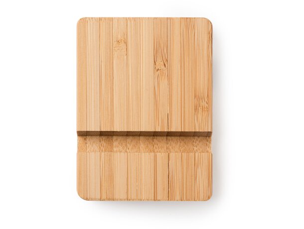 Soporte Antix bambú natural para móvil y tablet original Crudo detalle 6