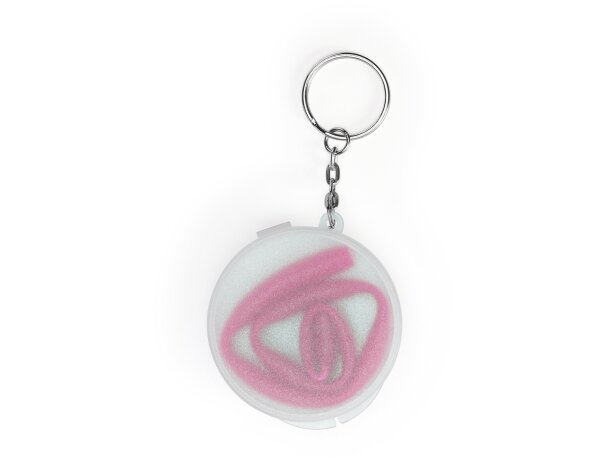 Estuche llavero pp con pajita de silicona Fucsia detalle 9