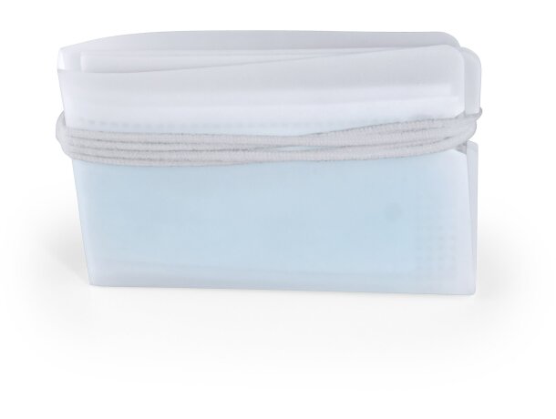 Funda portamascarillas Hawking de polipropileno flexible Blanco detalle 3