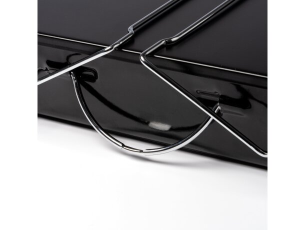 Barbacoa portátil Filet de acero inoxidable plegable Negro detalle 4