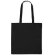 Bolsa algodón Kato con fuelle lateral y base 180 g/m² Negro