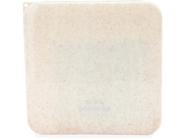 Funda portamascarillas Henrick natural fibra de trigo Crudo detalle 2