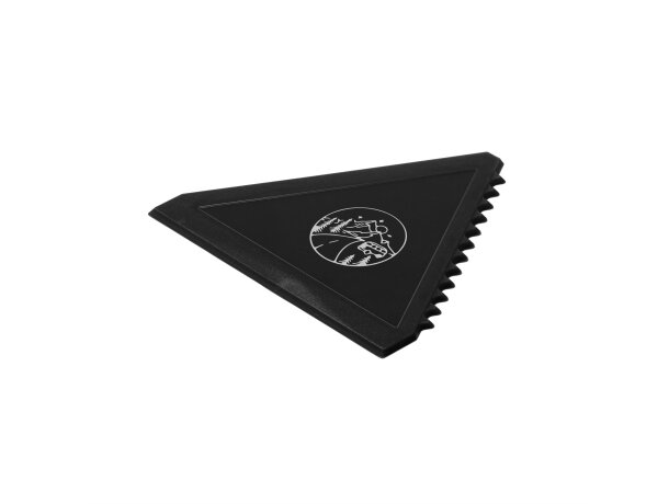 Rascador de hielo para regalar de forma triangular en plástico Alsen Blanco detalle 1