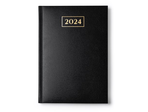 Agenda Selkis día página con cubierta de polipiel grabada Marino detalle 11