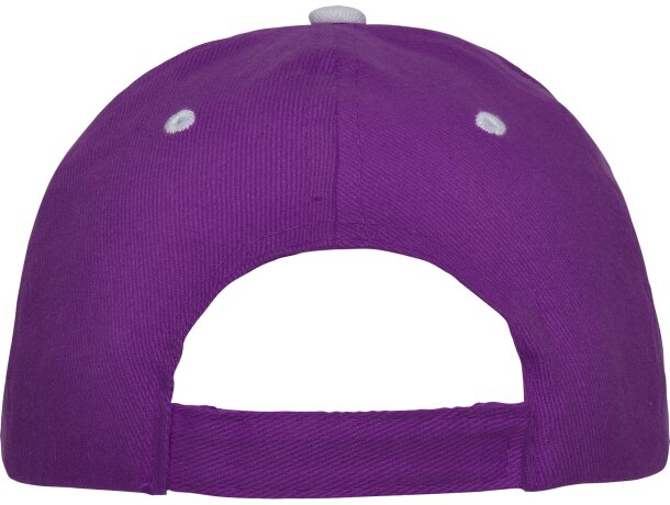 Gorras béisbol cierre velcro de algodón 260 g/m2 Panel Purpura detalle 54