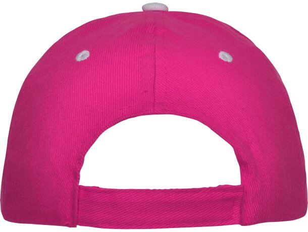 Gorras béisbol cierre velcro de algodón 260 g/m2 Panel Fucsia detalle 38